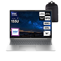 HP Probook 460 G11 Ultra 7-155U 48 -GBDDR5 1 TBSSD Intel Graphics 16" WUXGA Windows 10 Pro + HMF Sırt Çantası A23BCEAHMF64