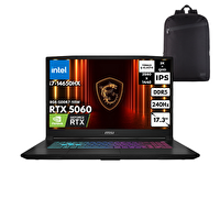 MSI KATANA 17 HX i7-14650HX 40GB 1 TB RTX5060 (8GB-GDDR7-115W) 17.3" 2K QHD 240Hz IPS Win10 Pro + S.Çantası B14WFK-257XTRHMF50