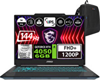 MSI Cyborg 14 Core i7 13620H 32 GB RAM 512 GB SSD RTX 4050-6 GB W11Home 14" FHD+ A13VE054XTRWH05 - Zetta Çanta