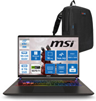 MSI Vector 16 Ultra 7 255HX 96 GB RAM 4 TB+4 TB SSD RTX 5070 Ti 12 GB Tdp W11Pro 16" FHD+ A2XWHG091XTRP40 - Zetta Çanta