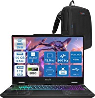 MSI Cyborg 15 Core i5 13420H 40 GB RAM 1 TB SSD RTX 5060 8 GB W11Pro 15.6" Full HD IPS B13WFKG491XTRP18 - Zetta Çanta