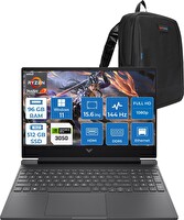 HP Victus Gaming Amd Ryzen 7-7445HS 96 GB RAM 512 GB SSD RTX 3050 4 GB 15.6" 300 Nits W11Home WBX9V1EAF32 - Zetta Çanta