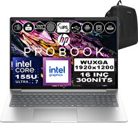 HP Probook 460 G11 Core Ultra 7 155U DDR5 48 GB RAM 4 TB SSD AI Boost 16" Wuxga IPS W11Home A23BCEAH20 - Zetta Çanta