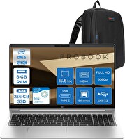 HP Probook 450 G10 Core i7 1355U 8 GB RAM 256 GB SSD Iris Xe Graphics FreeDOS 15.6" H9969H2ETF01 - Zetta Çanta