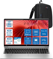 HP Probook 450 G10 Core i5 1334U 4.6 GHz 16 GB RAM 512 GB SSD Iris Xe Graphics FreeDOS 15.6" H9C8KE8ATF07 - Zetta Çanta