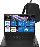 HP Omen 17-DB1003NT Ryzen 9 365 128 GB RAM 2 TB SSD RTX 5070 8 GB 17.3" Full HD 144 HZ W11Home C67G1EAH51 - Zetta Çanta