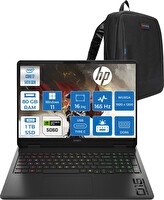 HP Omen 16-AM0016NT i7 14650HX 80 GB RAM 1 TB SSD RTX 5060 8 GB W11Home 16" Wuxga 400NIT WBQ3R2EAH38 - Zetta Çanta