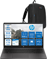 HP 250 G10 Core i5 1334U 40 GB RAM 4 TB SSD Iris Xe Grafik FreeDOS 15.6" B2NC5ESF25 - Zetta Çanta