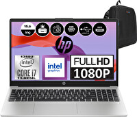 HP 250 G10 Core i7 1355U 32 GB RAM 512 GB SSD Iris Xe W11Pro 15.6" FHD 9G1E6ETP10 - Weblegelsin Çanta