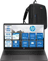 HP 250 G10 Core i5 1334U 40 GB RAM 256 GB SSD Iris Xe Grafik W11Home 15.6" B2NC5ESH21 - Zetta Çanta