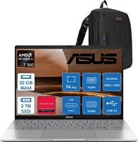 Asus Vivobook S14 M3407KA Ryzen AI 7 350 32 GB RAM 2 TB SSD 14" Wuxga OLED 0.2ms FreeDOS WSF075F14 - Zetta Çanta