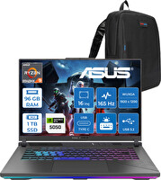 Asus Rog Strix G16 G614PH Amd Ryzen 9 8940HX 96 GB RAM 1 TB SSD 8 GB RTX 5050 16" FreeDOS WARV057F43 - Zetta Çanta