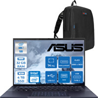 Asus Expert Book B9 OLED Core 7 150U 32 GB RAM 4 TB SSD Graphic FreeDOS 14" Wqxga+ 400NIT OLED 90NX05W105 - Zetta Çanta