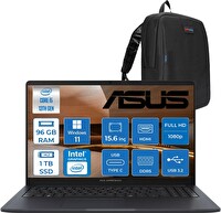 Asus Expert Book B1 B1503CVA-S75437 i5-13420H 96 GB RAM 1 TB SSD 15.6" W11Pro S75437P33 - Zetta Çanta