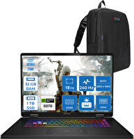 MSI Crosshair 18 Hx A2XWGKG-032XTR Ultra 9-275HX 32 GB RAM 1 TB SSD 8GB RTX5070 18"Wqxga FreeDOS W032XTRF11-Zetta Çanta
