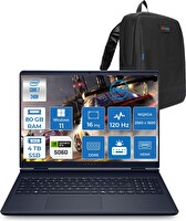Dell Alienware 16 7 240H 80 GB RAM 4 TB SSD W11Home 8gb RTX5060 16" Wqxga 120Hz Wva AC16250C716156WH47+Zetta Çanta