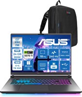 Asus Rog Strix G18 Ultra 9 275HX 24 GB RAM 4 TB SSD - 4 TB SSD 12GB RTX5070Tİ 18" Wqxga W11Pro WS9156W08 - Zetta Çanta