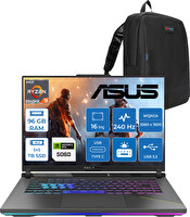 Asus Rog Strix G16 G614PM Ryzen 9 8940HX 96 GB RAM 1 TB SSD-1 TB SSD 8GB RTX5060 16" FreeDOS WS5062F44-Zetta Çanta