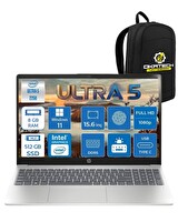 HP CK6C5EA Core Ultra 5 225U 15.6" 8 GB RAM DDR5 512 GB SSD FHD IPS Win11H Laptop-Okatech Çanta