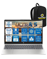 HP Intel Core Ultra 5 225U CK6C5EA UHD Graphics 16 GB RAM DDR5 512 GB SSD Win11 Pro Notebook-Okatech Çanta