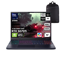 Acer Predator Helios Neo 16 AI U9-275HX 16" 48 GB 4TB RTX5070Ti 12 GB W10Home Notebook - Sırt Çantası NH.QX4EY.003HMF39