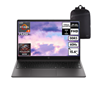 HP 255R Ryzen 5 7535U 32-GBDDR5 2 TBSSD 15.6" FreeDOS HMF Sırt Çantası D30M3ETHMF7