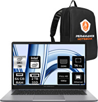 Asus EB P1 C5 210H 14" 64 GB 2 TB SSD FHD FreeDOS Taşınabilir Bilgisayar - PER4 Çanta P1403C516512G0DP334