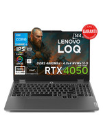 Lenovo LOQ 15IAX9 i5-12600HX 15.6" 12 GB RAM DDR5 4 TB SSD GeForce RTX 4050 6GB FHD W11Home Notebook 83GS00PFTRAT29