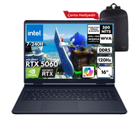 Dell Alienware 16 Aurora 7-240H 16" 16 GB RAM 4 TB SSD RTX5060W11Home Notebook - Sırt Çantası AC16250-C716156WQB11