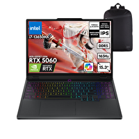 Lenovo Legion 5 15IRX10 i7-13650HX 15.3" 32 GB RAM 1 TB SSD RTX5060 8 GB W10Home Notebook - Sırt Çantası 83LY00PYTRQB49