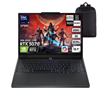 Lenovo Legion 5 15IAX10 U9-275HX 15.1" 32 GB RAM 2 TB SSD RTX5070 8 GB W11Home Notebook - Sırt Çantası 83F00024TRQB29