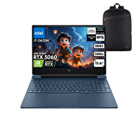 HP Victus 15-FA2038NT i7-13620H 15.6" 40 GB RAM 4 TB SSD RTX5060 8 GB W11Pro Notebook - QB Sırt Çantası C39D5EAQB30