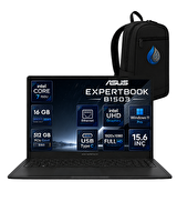 Asus ExpertBook B1 Intel Core 7 150U 15.6" 16 GB RAM 512 GB SSD FHD W11 Pro Notebook B1503CVA-C716512B0DRNP0