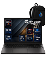 HP 255R G10 AMD Ryzen 5 7535U 15.6" 80 GB DDR5 RAM 1 TB SSD Radeon 660M FHD W11 Pro Notebook D30M3ETRRNP30