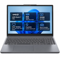 Lenovo IdeaPad Slim3 83K700PTTR AMD Ryzen7 170 15.3" 8 GB RAM 512 GB SSD WUXGA FreeDOS Notebook