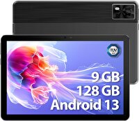 Doogee T10E 10" Android 13 4+5 -9 GB RAM 128 GB ROM/TF 1 TB Sekiz Çekirdekli 4G LTE Çift SIM Siyah Tablet