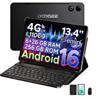 Doogee TAB G6 MAX Android 16 13.4" 6 GB RAM 256 GB ROM 2 TB 11000mAh 90Hz FHD+ Tablet - Klavye ve Mouse Hediye