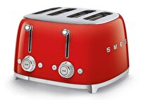 Smeg TSF03RDEU Rero 4x4 Slot Kırmızı Ekmek Kızartma Makinesi