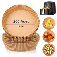 Yui Xiaomi Philips Arzum Tefal Kumtel Uyumlu 16 CM Hava Fritözü Airfryer Pişirme Kağıdı