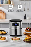 Homend Airfrday 2503H Uyumlu 8 Farklı Program Dokunmatik Ekran 4.2 L Smart Airfryer