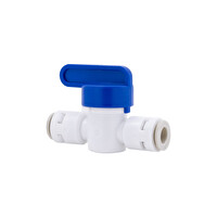 OverWater Su Arıtma Cihazı Plastik Ara Vana 1/4" Quick - 6MM