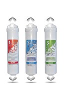 Sulook Kapalı Kasa 12 Inç Su Arıtma Cihazı Filtresi Inline 6 Aylık Yeni Sistem Filtre Seti