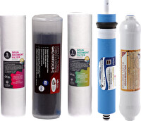 Sulook Su Arıtma Cihazı Filtresi 5'li Filtre Seti 1 Mikron Sediment Filtreli