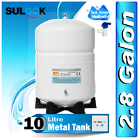 Sulook Su Arıtma Deposu Su Arıtma Tankı (2.8 Galon) 10 Litre Metal Tank-Ro