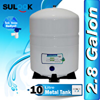 Sulook Su Arıtma Deposu.Su Arıtma Tankı (2.8 Galon) 10 Litre Metal Tank Flt20231308