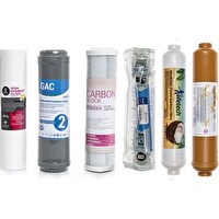 Sulook Açık Kasa Su Arıtma Cihazlarına Uyumlu 6'lı Filtre Seti LG Membranlı