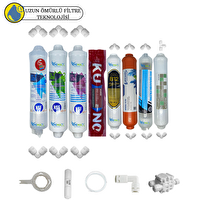 Pemax Water Solutions Kapalı Kasa Su Arıtma Sertifikalı 8'li Orijinal LG Kuno Mebran Purefer-Mineral-B12-Detox Set
