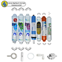 Pemax Water Solutions Kapalı Kasa Su Arıtma Cihazı uygun Sertifikalı 7'lı Pallas Mebran Purefer-B12 Alkali-Mineral Set