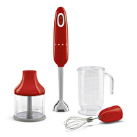 Smeg HBF03RDEU 50's Style Kırmızı  El Blender Seti