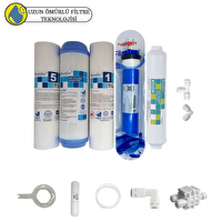 Pemax Water Solutions Purefer Açık Kasa Çift Sedimentli Sertifikalı 5'li Filmtec Dupon Mebran  5'li